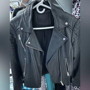 All Saints Papin Leather Jacket size 6